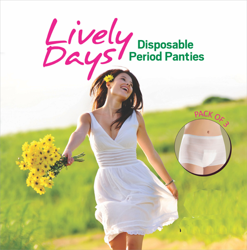 Disposable Period Panties Sanitary Protection for Women, Day and